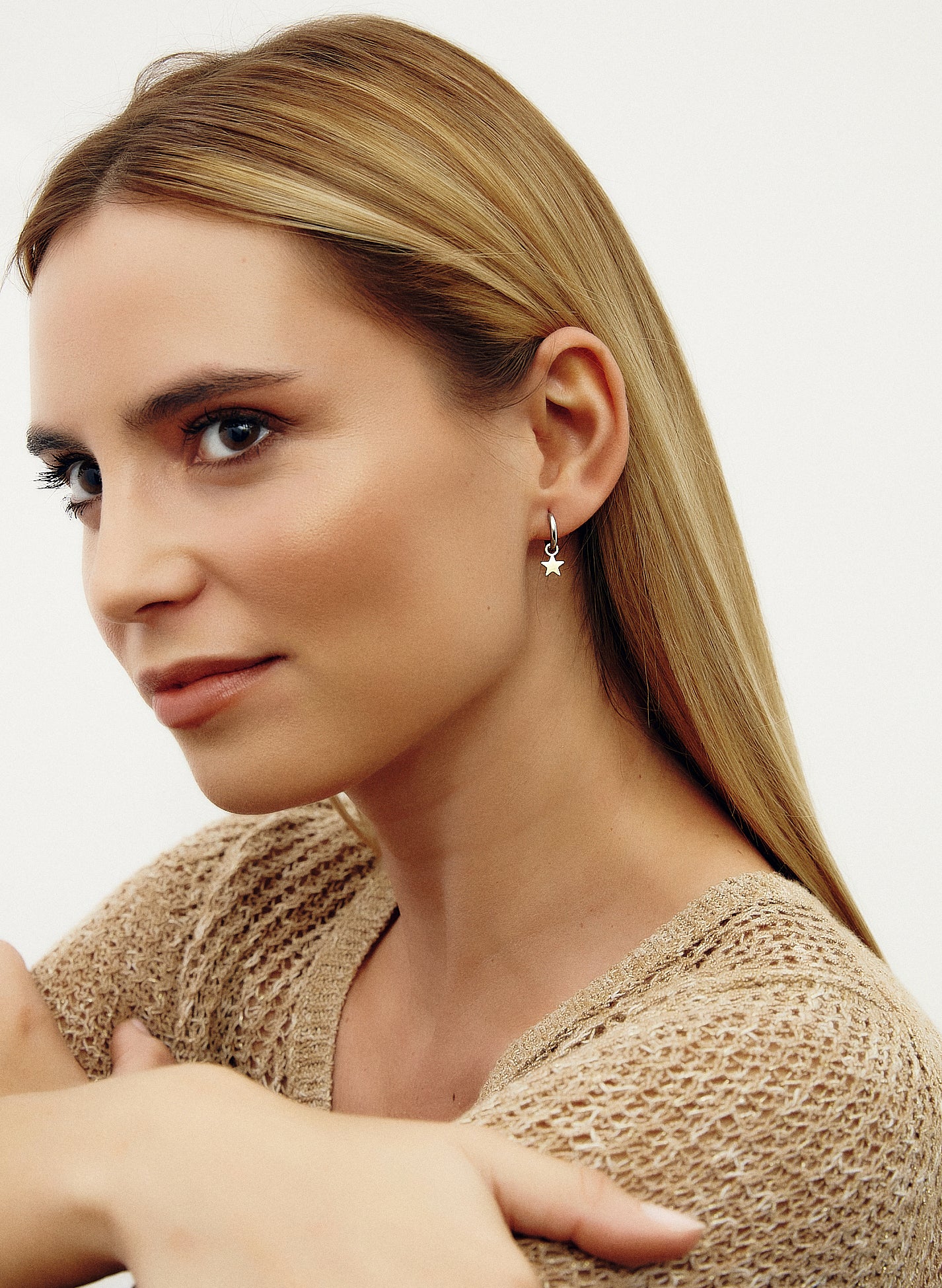 PENDIENTES ESTRELLA PLATEADO