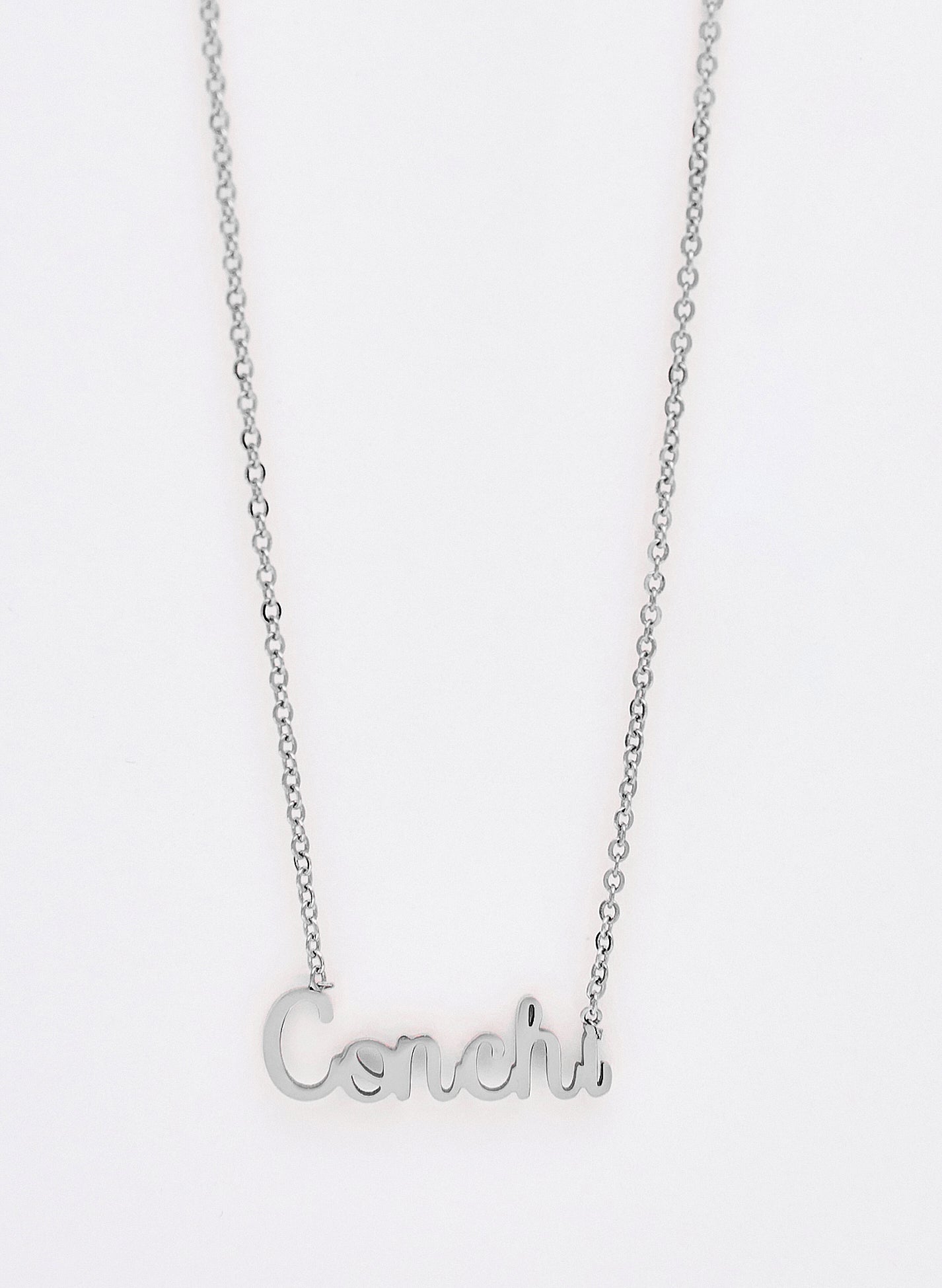 COLLAR CONCHI PLATEADO