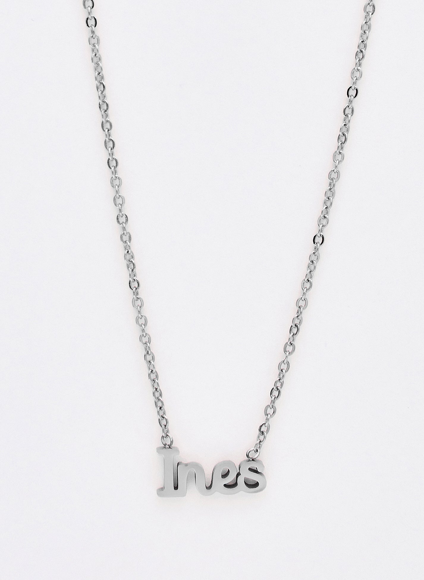 COLLAR INES PLATEADO