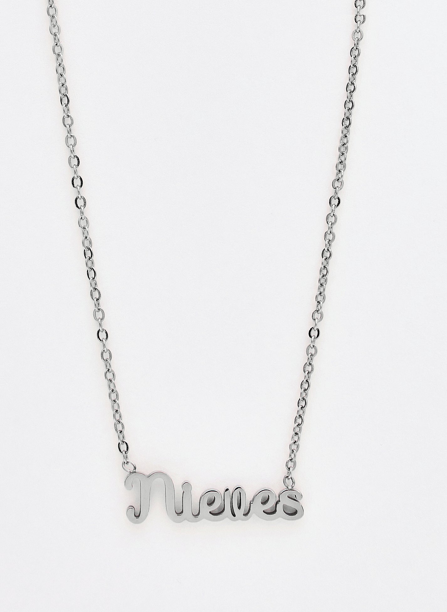 COLLAR NIEVES PLATEADO