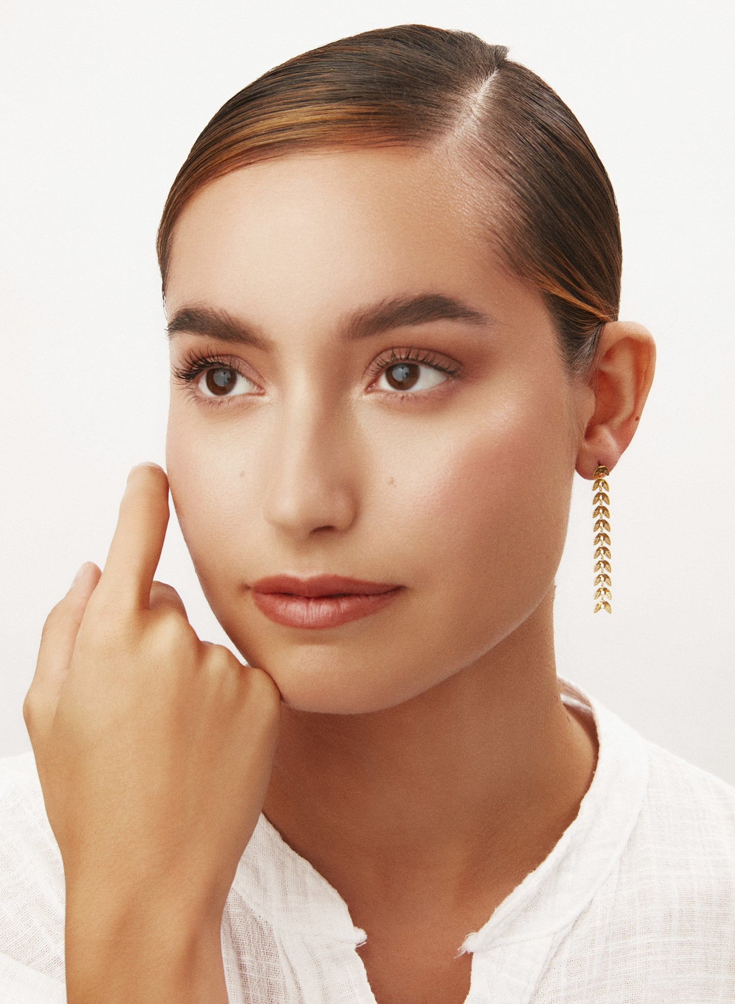 PENDIENTES ESPIGA DORADO