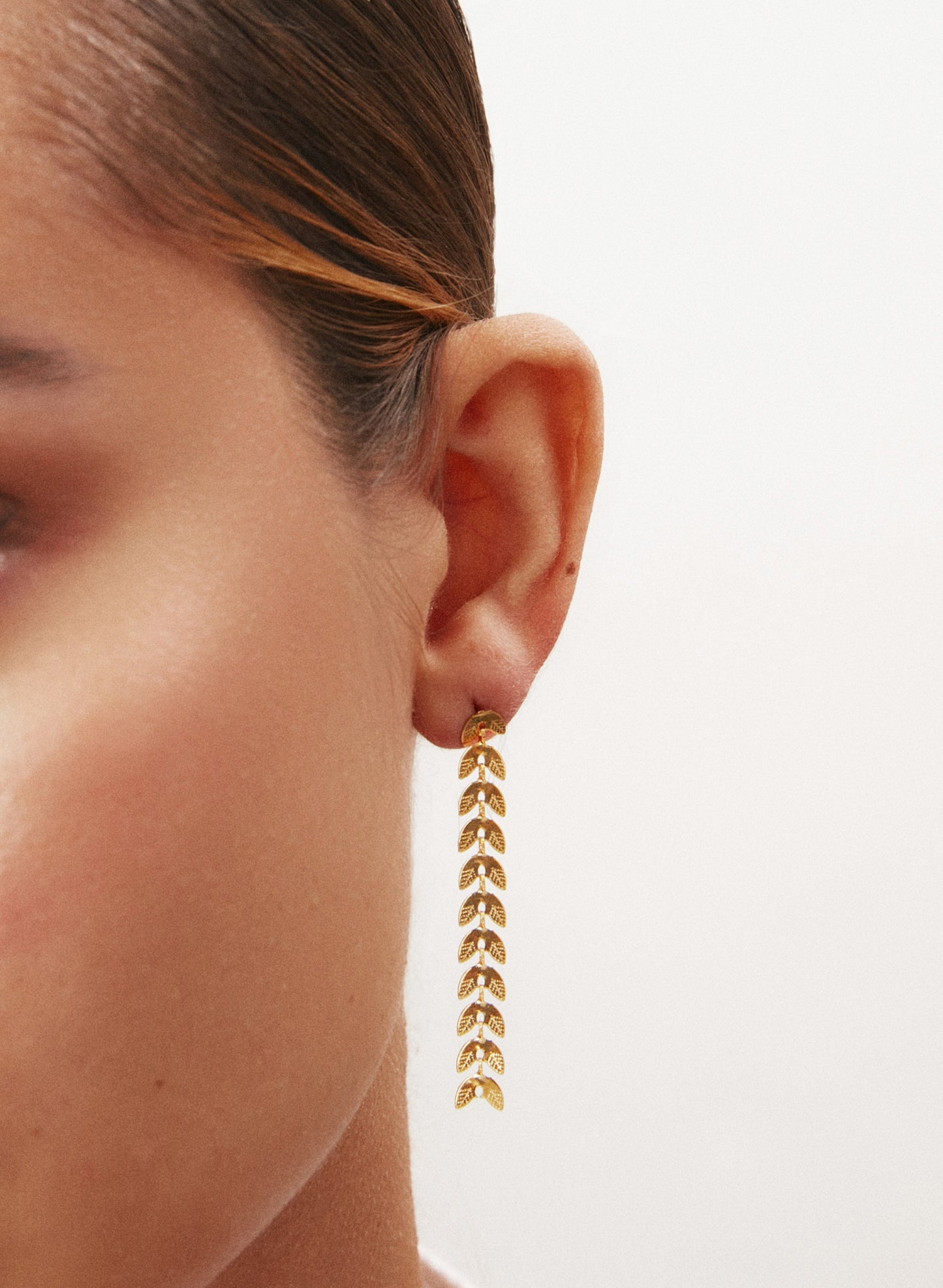 PENDIENTES ESPIGA DORADO