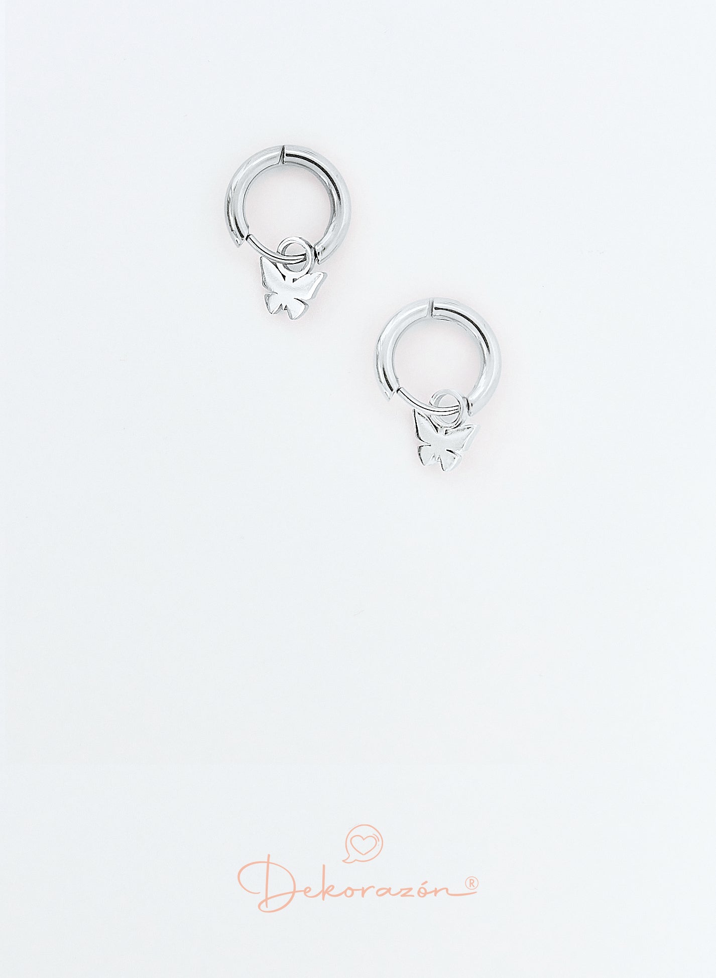 PENDIENTES MARIPOSA PLATEADO