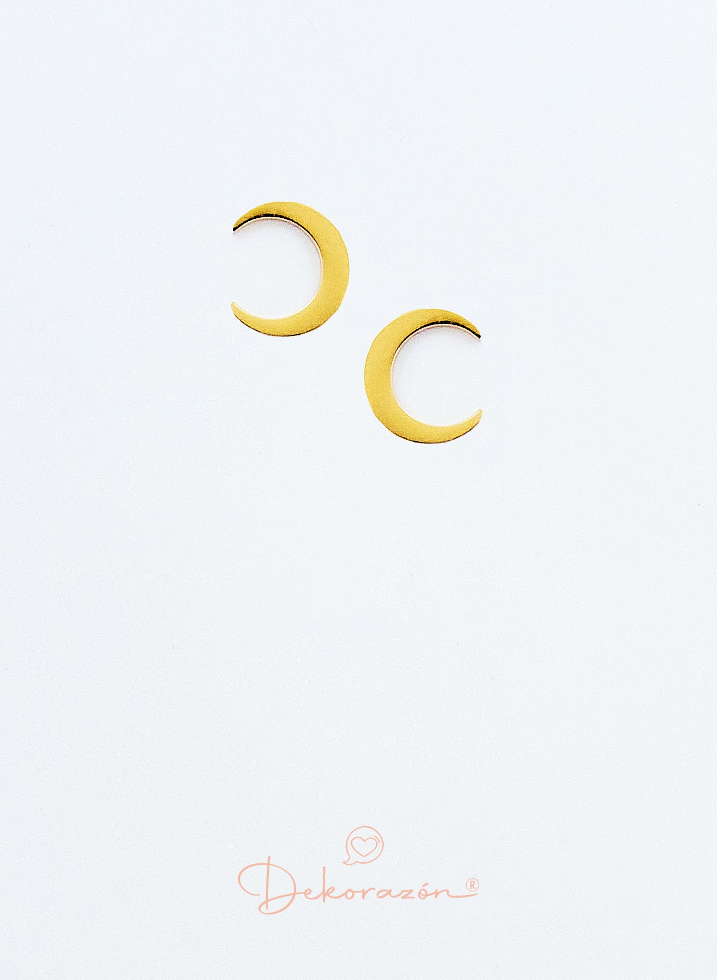 PENDIENTES LUNA DORADO