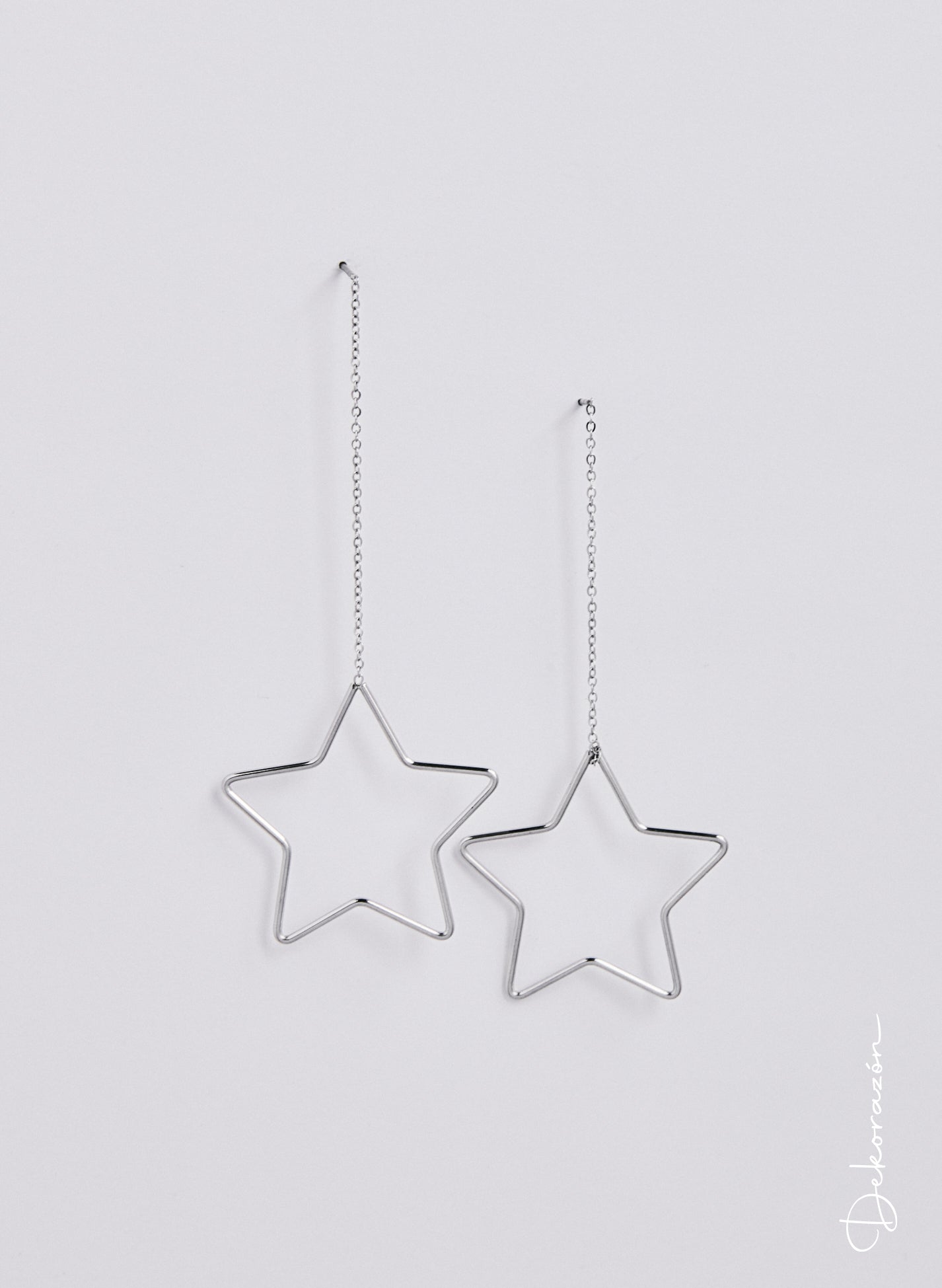 PENDIENTES ESTRELLA PLATEADO