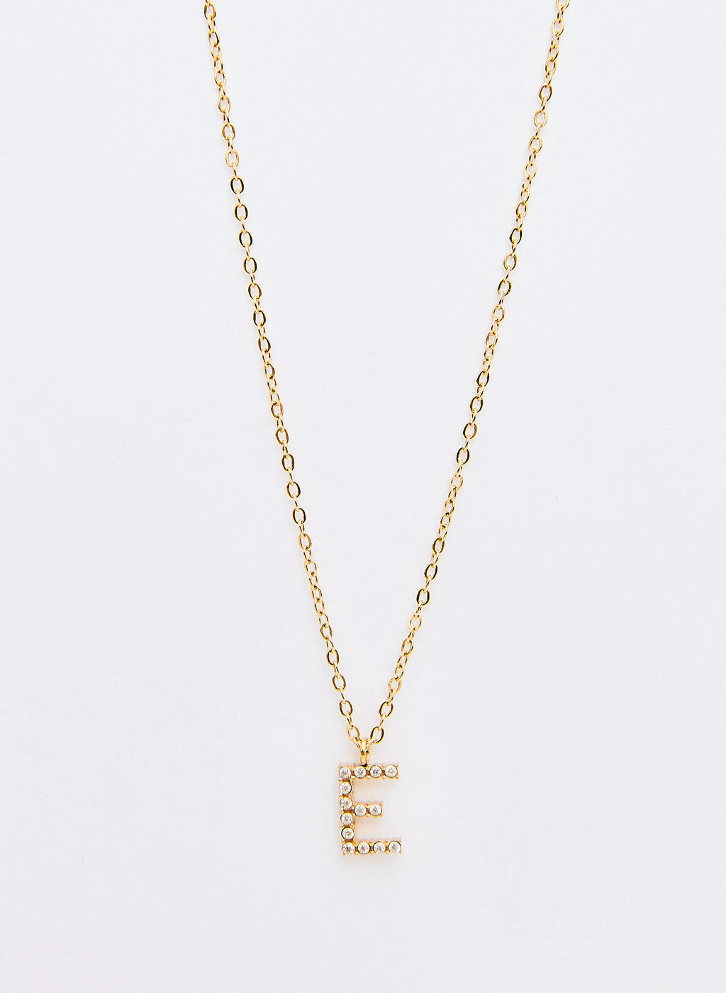 COLLAR INICIAL DORADO ABALORIOS