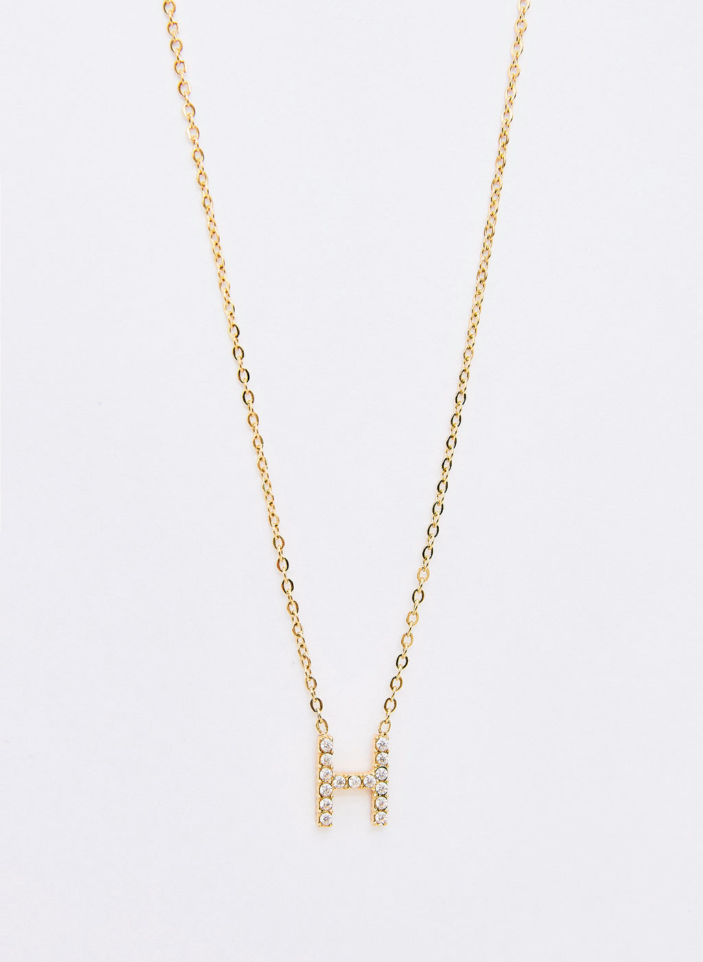 COLLAR INICIAL DORADO ABALORIOS