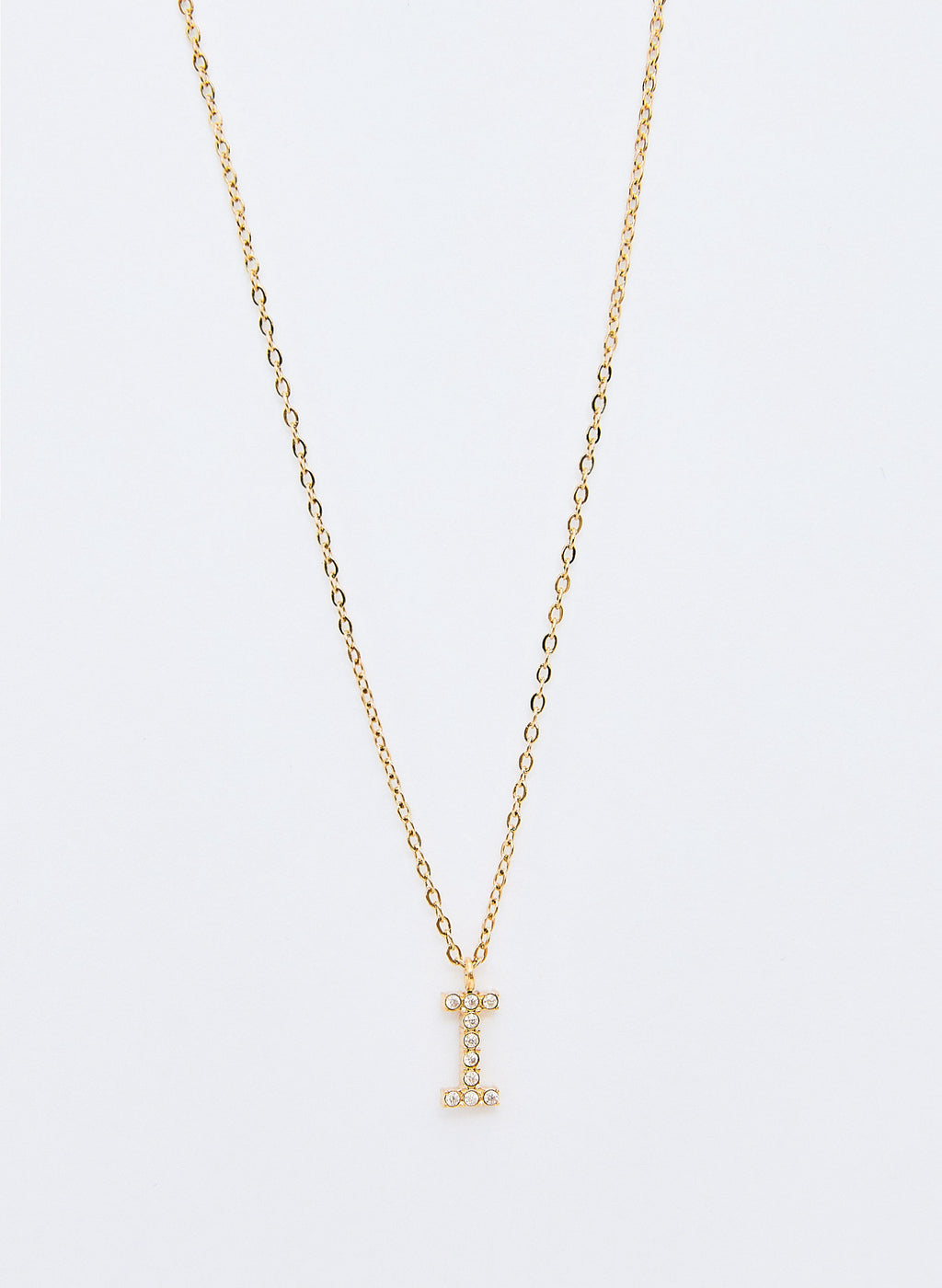 COLLAR INICIAL DORADO ABALORIOS