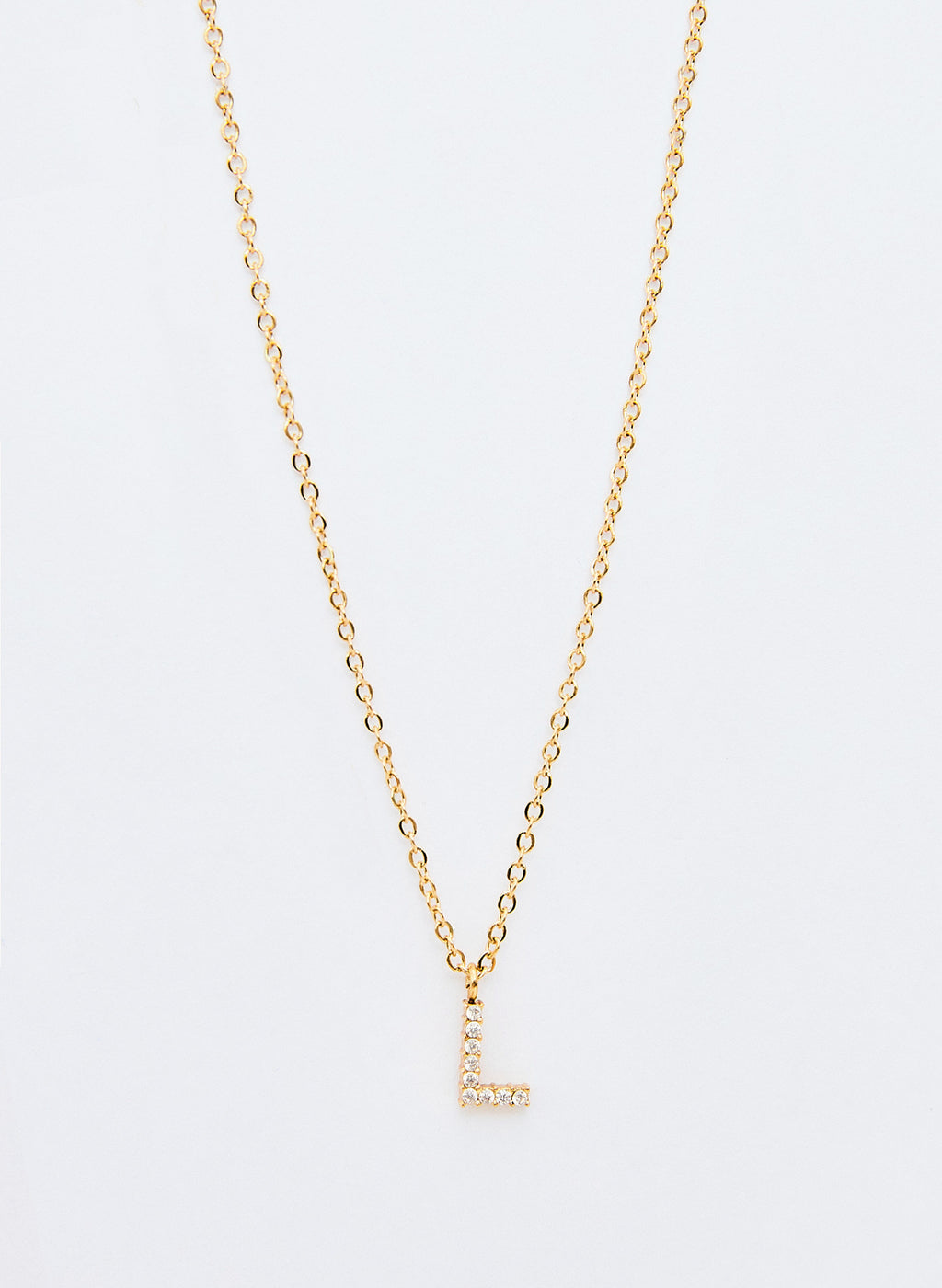 COLLAR INICIAL DORADO ABALORIOS
