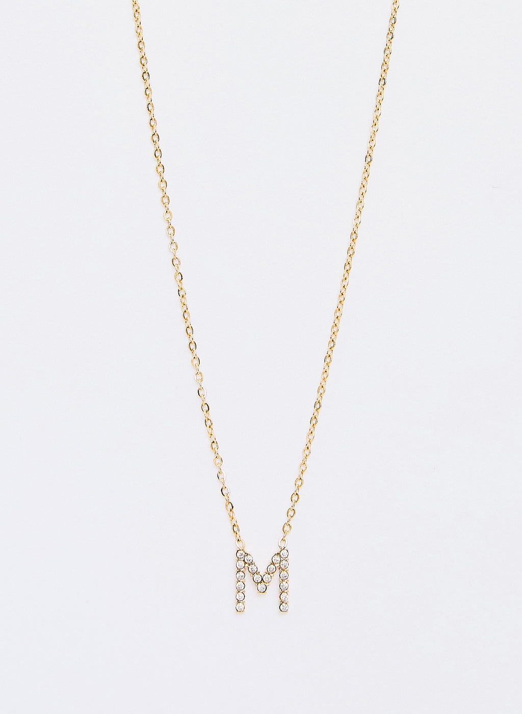 COLLAR INICIAL DORADO ABALORIOS