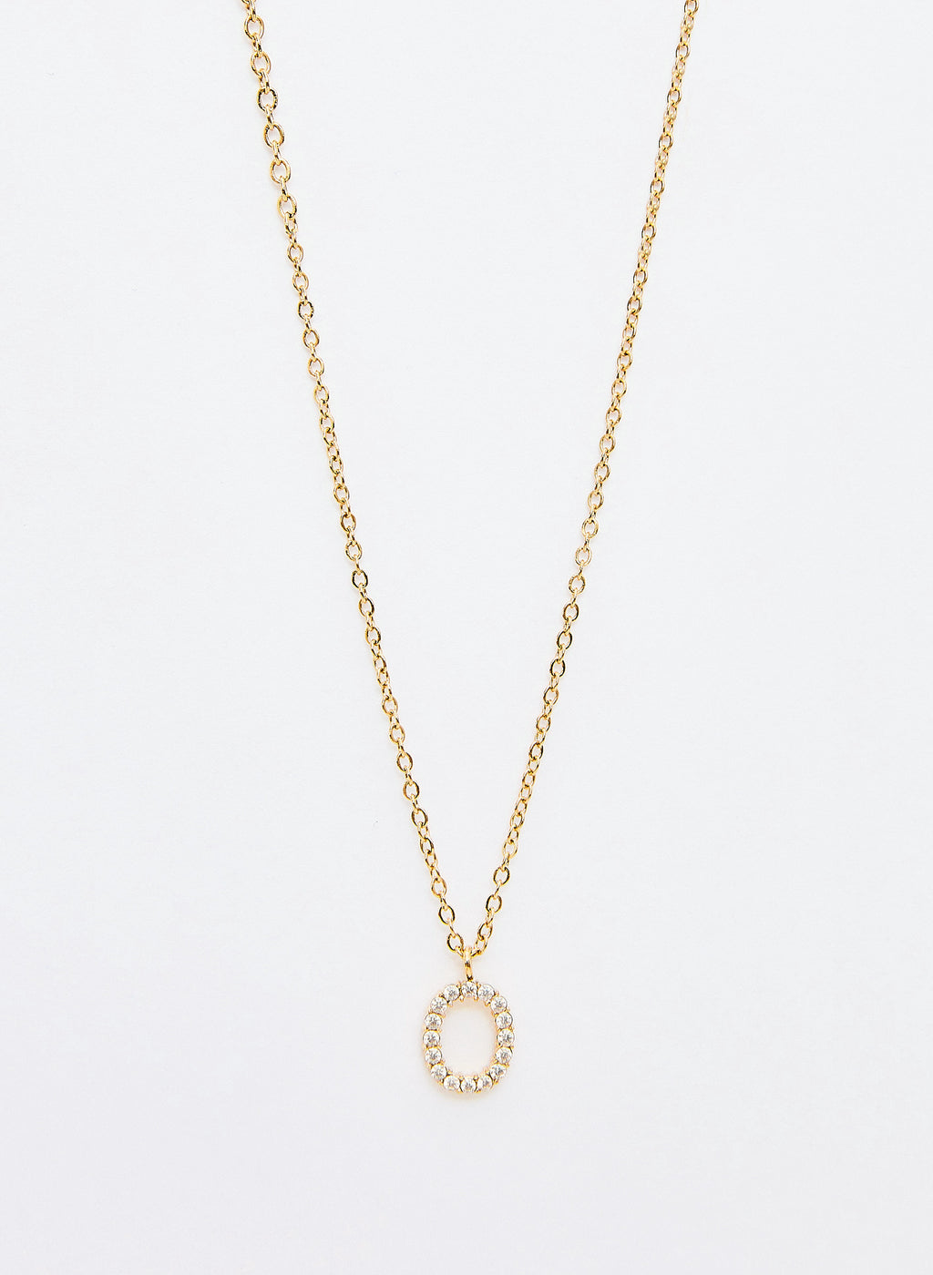 COLLAR INICIAL DORADO ABALORIOS