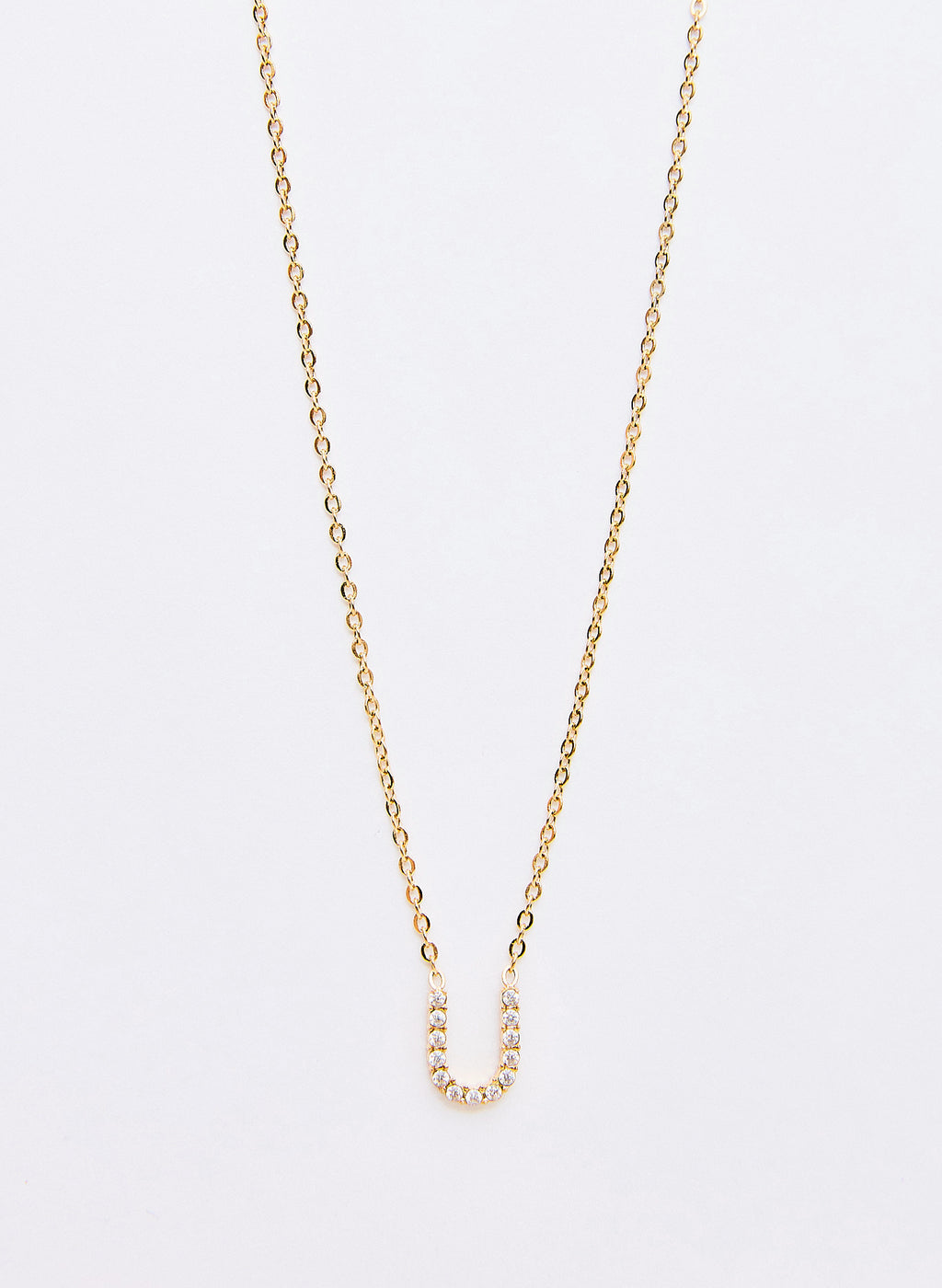 COLLAR INICIAL DORADO ABALORIOS