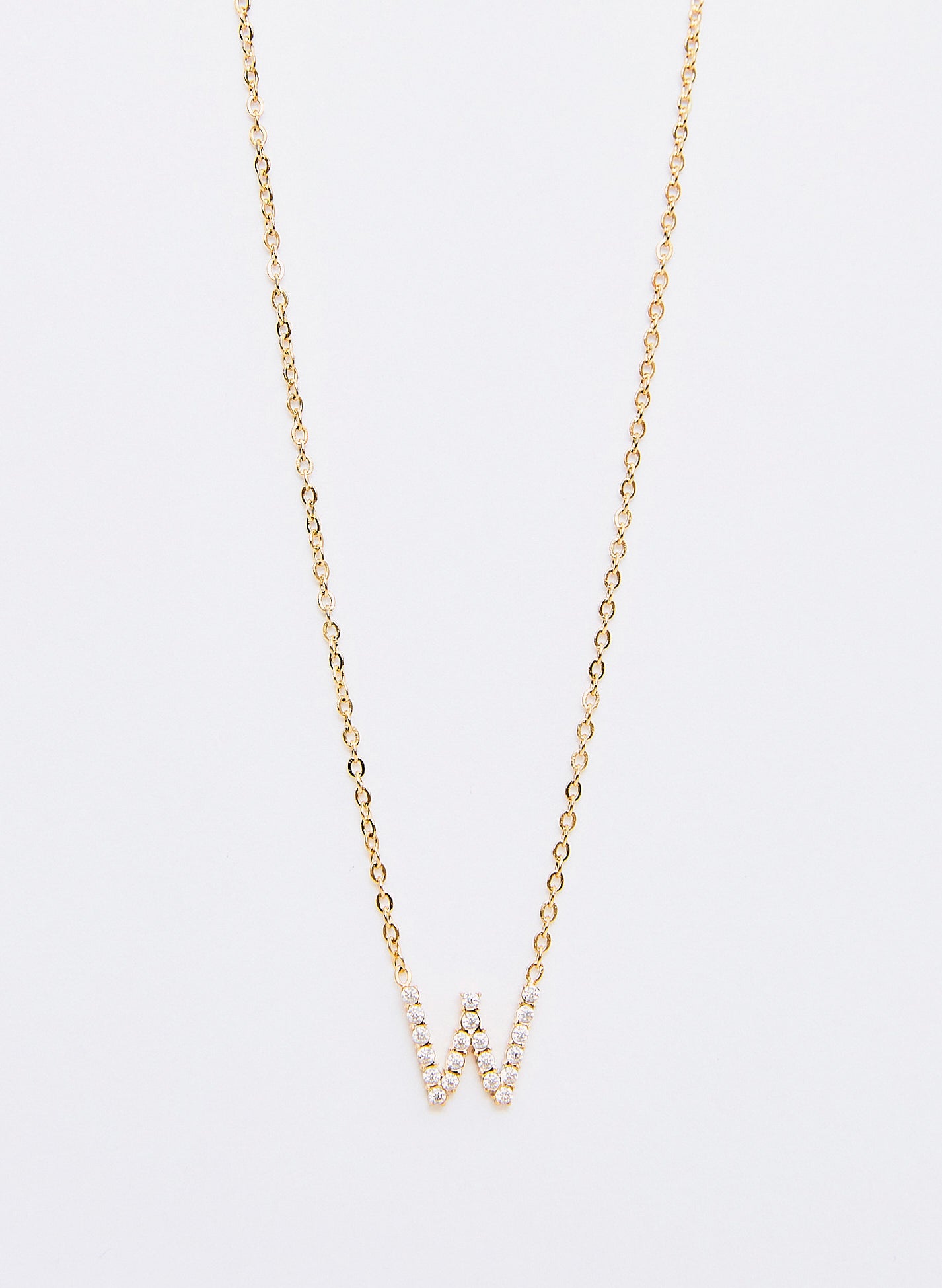 COLLAR INICIAL DORADO ABALORIOS