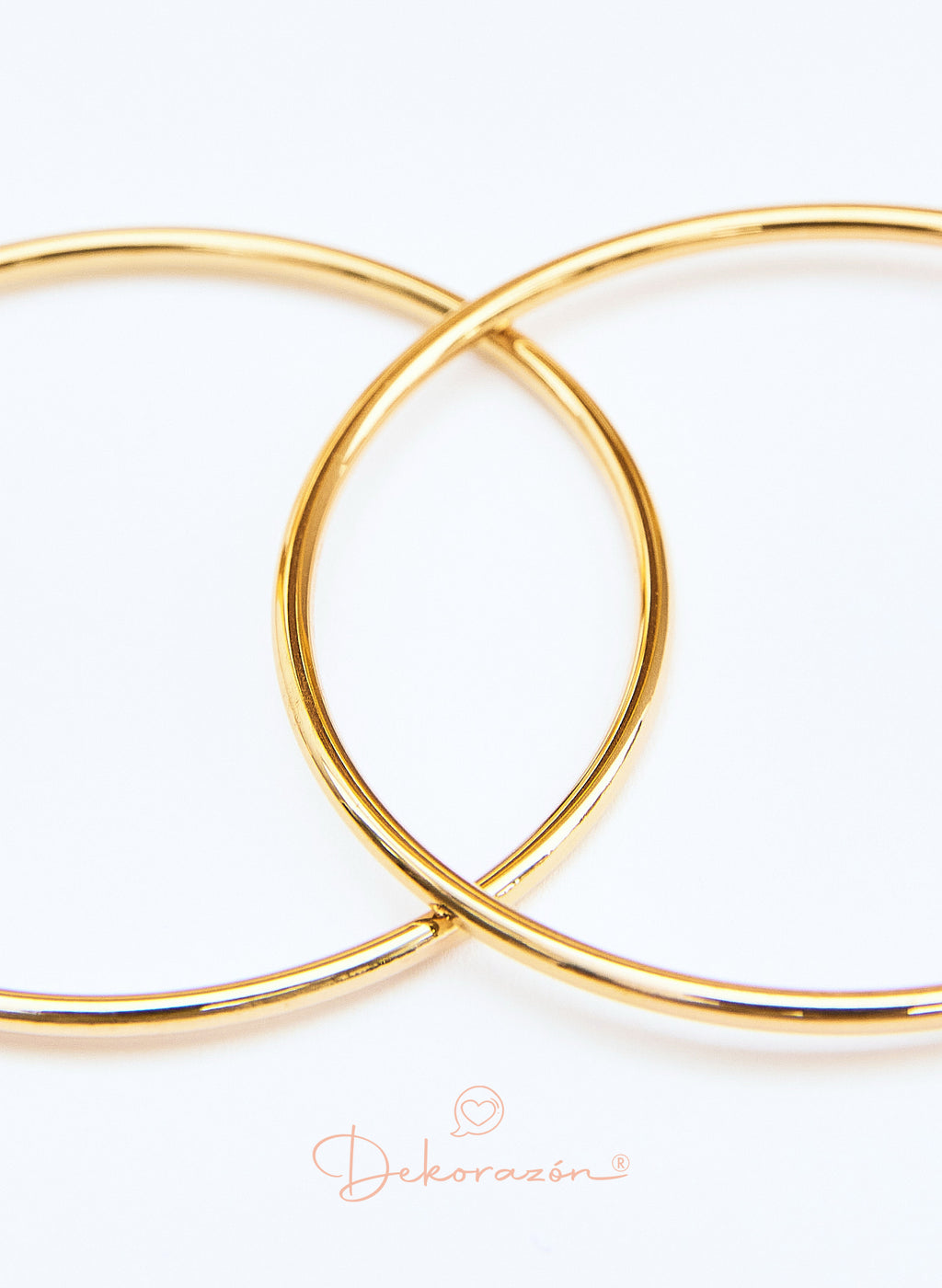PENDIENTES ARO LISO 40 MM DORADO