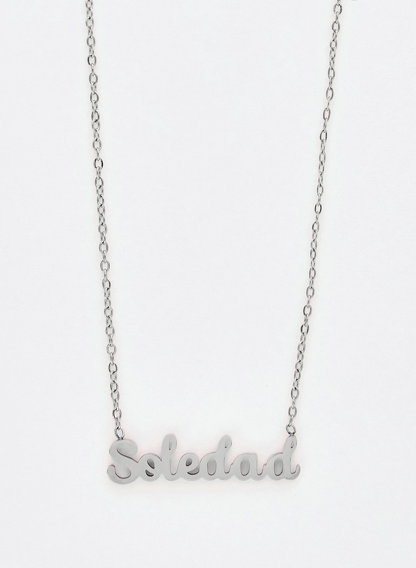 COLLAR SOLEDAD PLATEADO