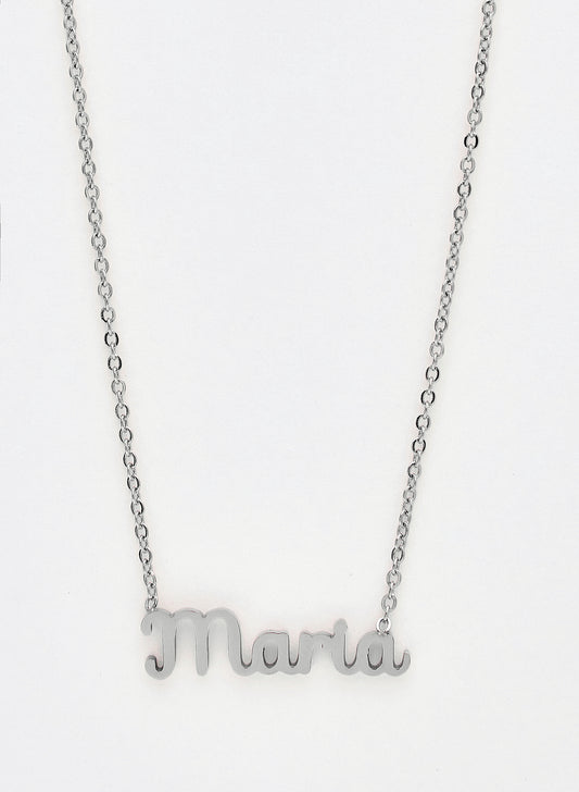 COLLAR MARIA PLATEADO