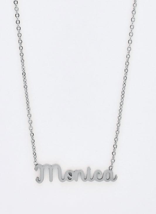 COLLAR MONICA PLATEADO