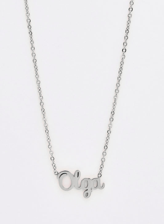 COLLAR OLGA PLATEADO