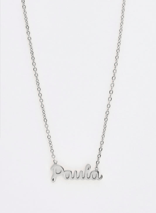 COLLAR PAULA PLATEADO