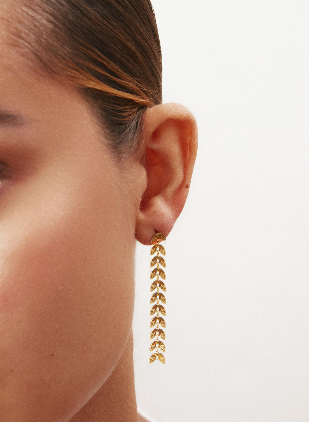 PENDIENTES ESPIGA DORADO