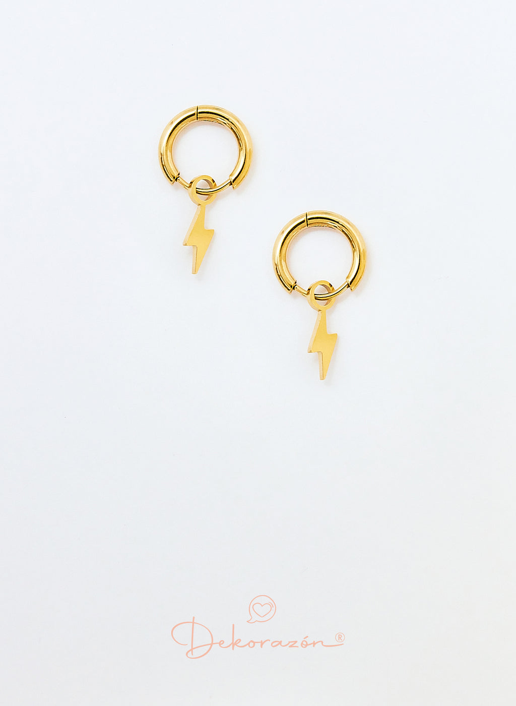 PENDIENTES RAYO DORADO