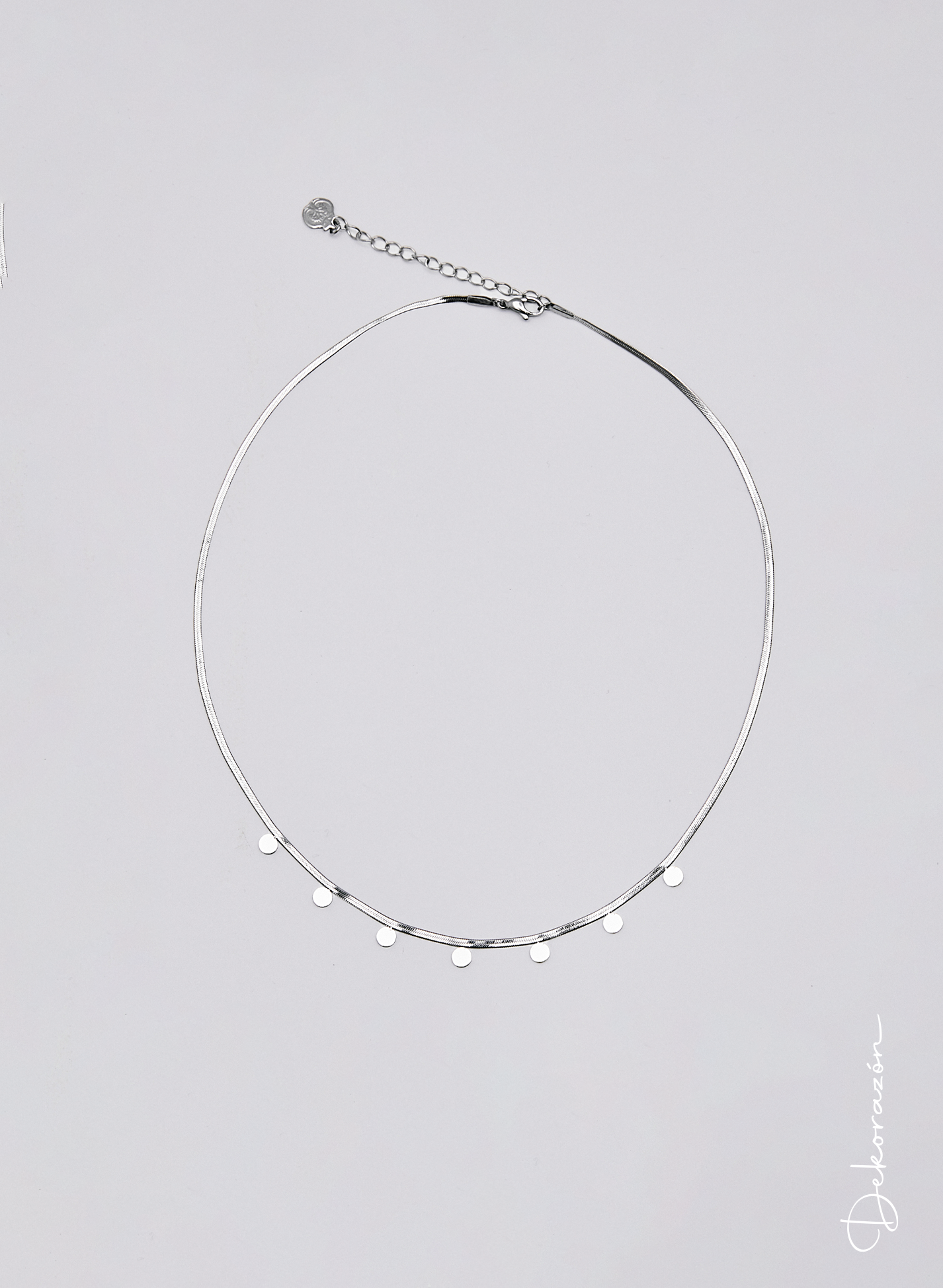 COLLAR CAMELIA PLATEADO